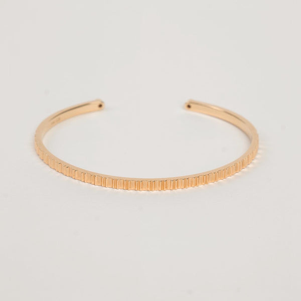 Essence Bezel Round and Prism Cuff Bangle