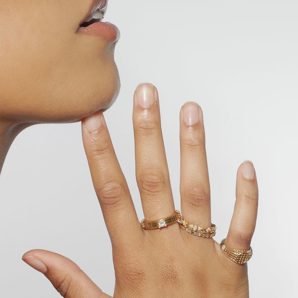 Essence Trio Diamond Eternity Band Ring