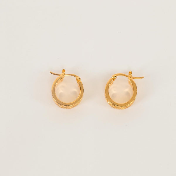 Woven Hoop Earrings Small