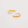 Load image into Gallery viewer, Woven Gold Mini Huggie