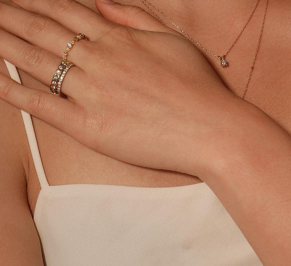 Essence Trio Diamond Eternity Band Ring