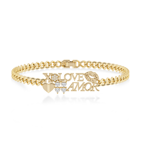 LOVE OVERLOAD CURB BRACELET