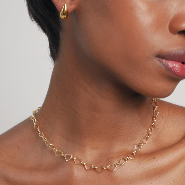 Heart Linked Necklace
