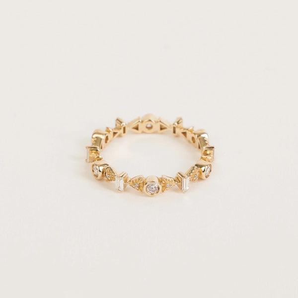 Essence Trio Diamond Eternity Band Ring