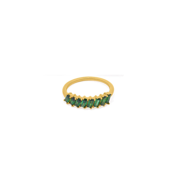 Emerald Baguette Ring