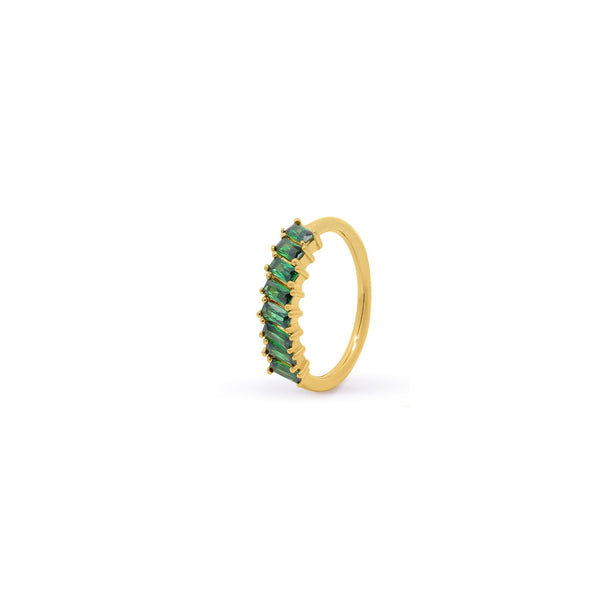 Emerald Baguette Ring