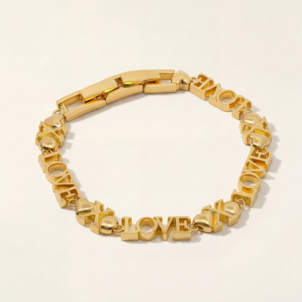 Gwen Beloti Gold XO Love Link Thick Bracelet 2