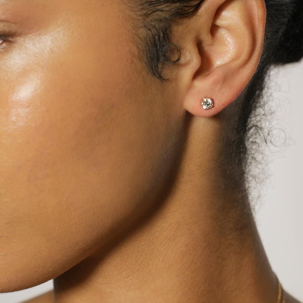 Classic Diamond Stud Earrings