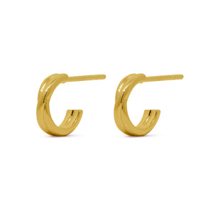 Criss Cross Small Hoop Earring
