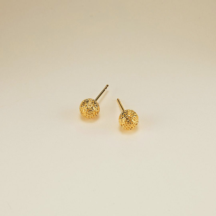 XO Gold Ball Stud Earring