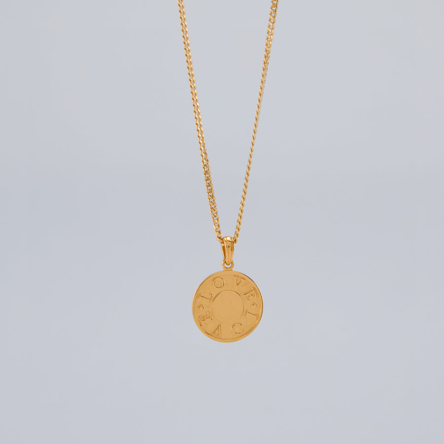 Love is Love Gold Pendant Necklace