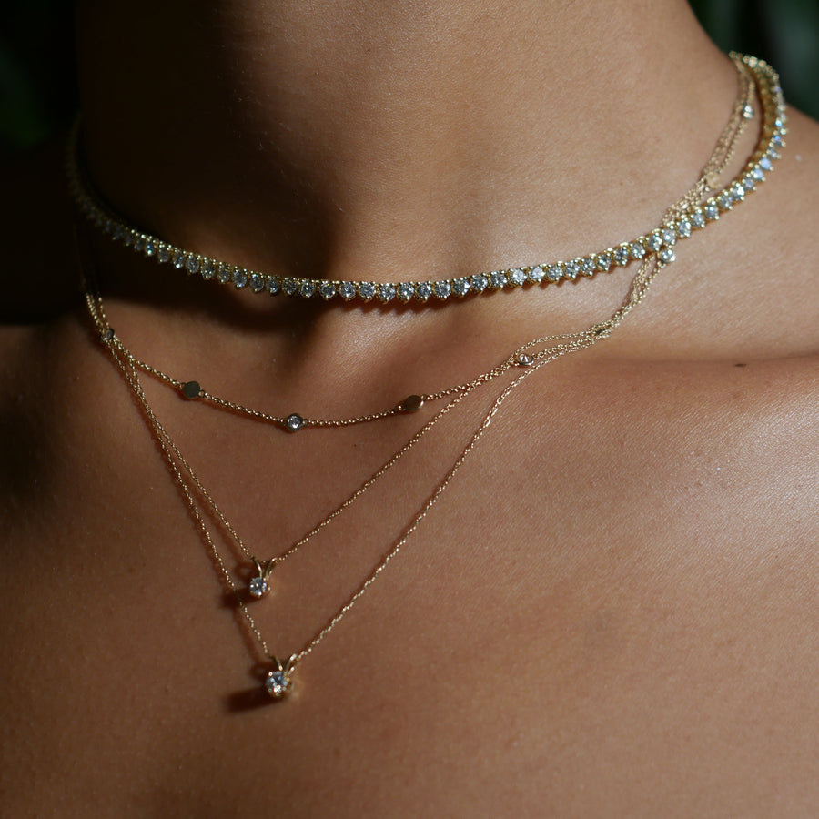 Solitaire Pendant Diamond Necklace