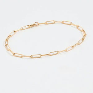 Layla Link Gold Ankle Bracelet