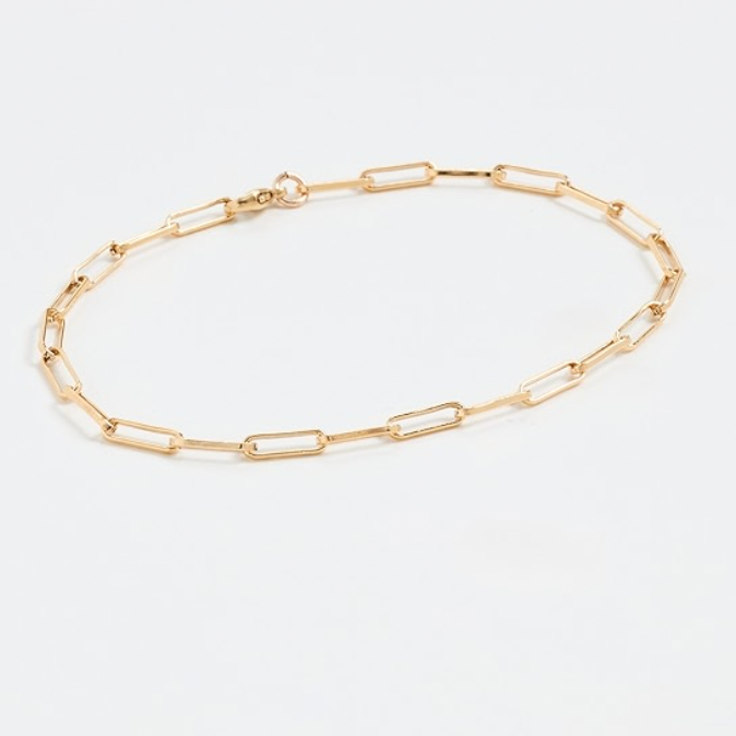 Layla Link Gold Ankle Bracelet