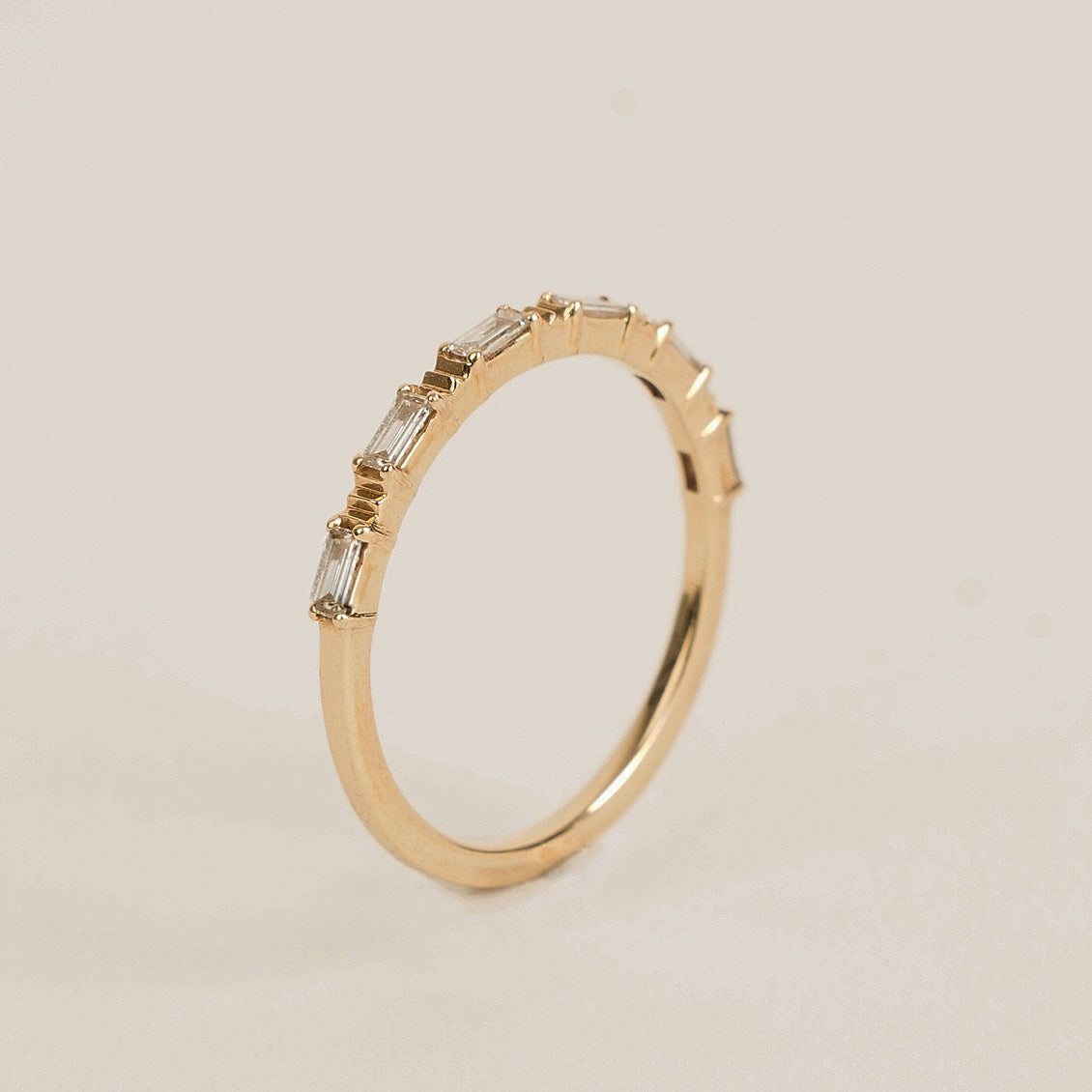 Essence Baguette Prism Diamond Band Ring