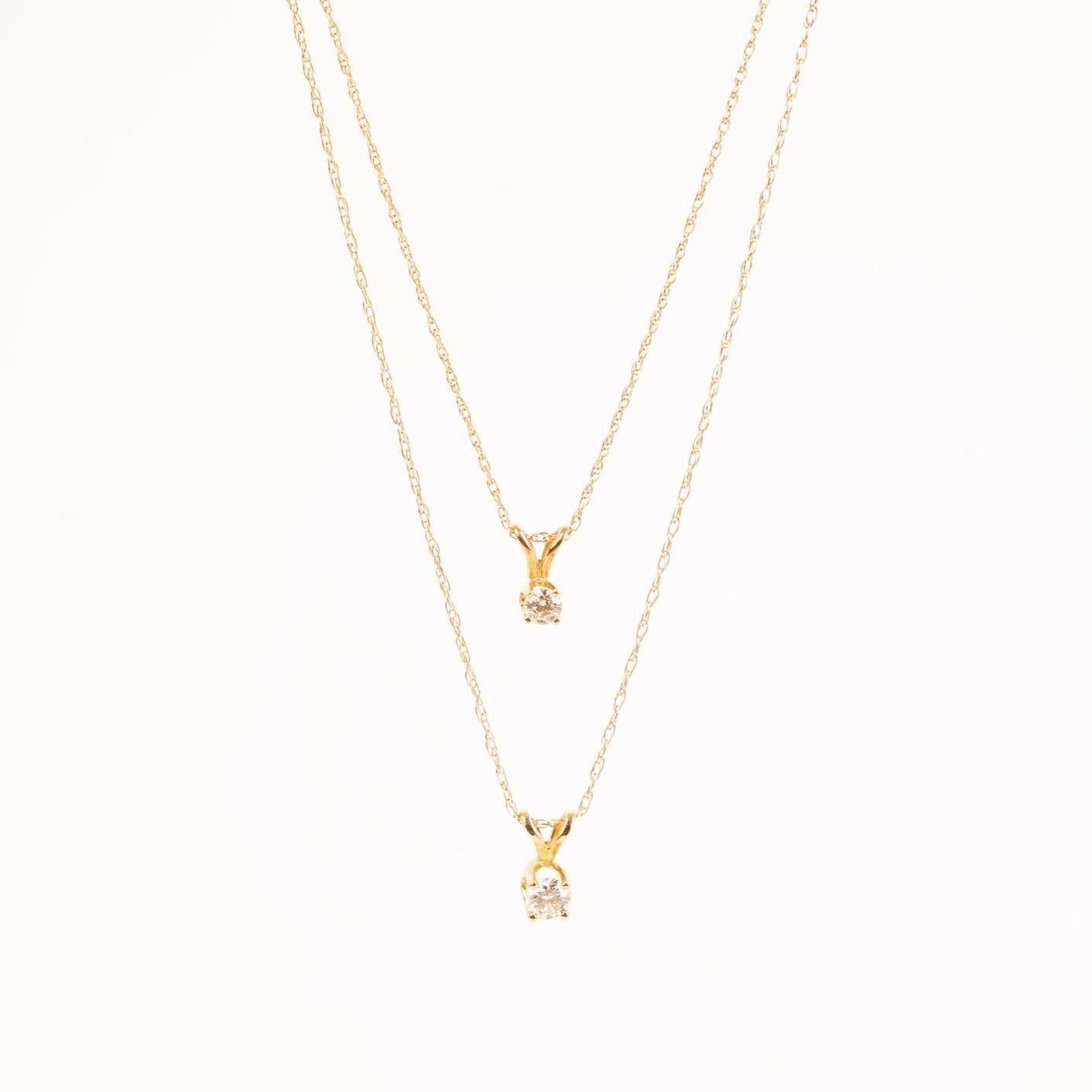 Solitaire Pendant Diamond Necklace