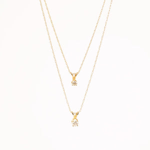Solitaire Pendant Diamond Necklace