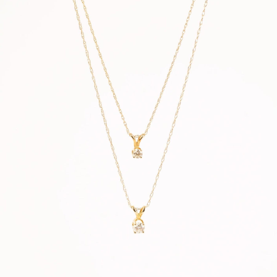 Solitaire Pendant Diamond Necklace