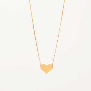 Mirror Heart Pendant Necklace