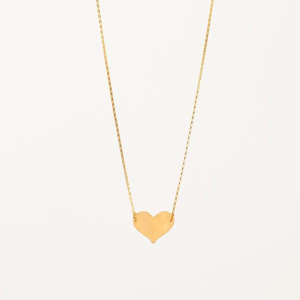 6Y4500 Pendant Heart 8x2x10 cm Gold colored Metal Heart-Shaped Home Decor