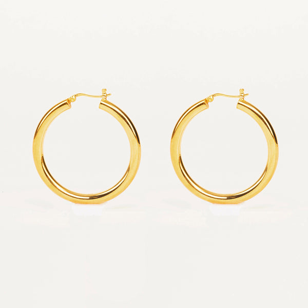 Nina Classic Gold Hoops