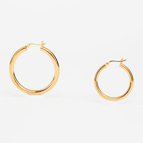 Nina Classic Gold Hoops