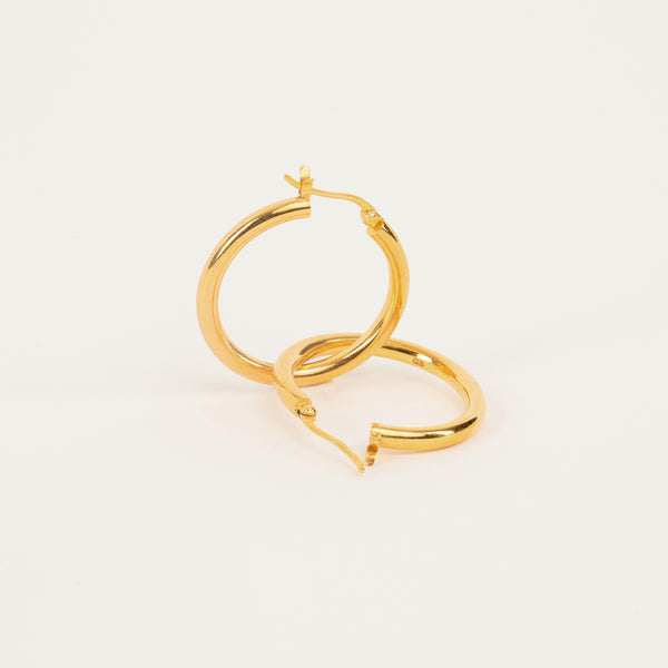 Nina Classic Gold Hoops